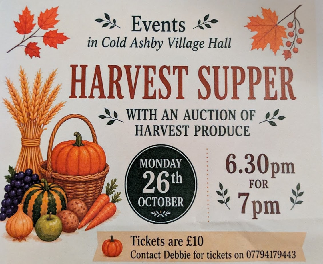 Harvest supper poster